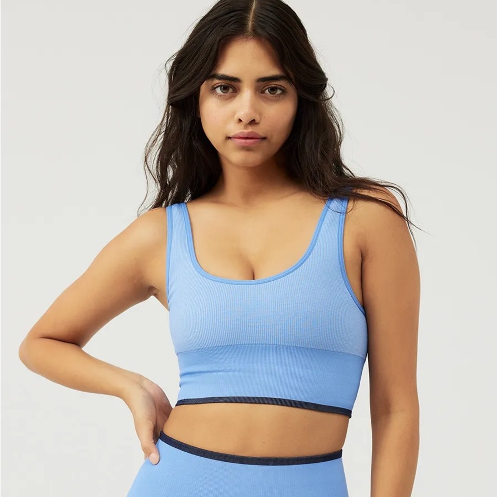 Outdoor Voices Seamless Bra in Nebula